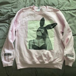 Ariana Grande Pink Crewneck - Dangerous Woman Tour
